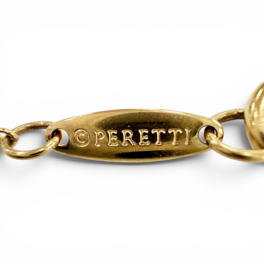 Excellent TIFFANY&Co. Necklace Open Heart Pendant Yellow Gold AU750 Women