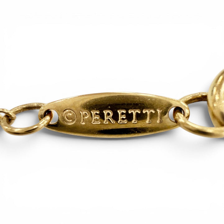 Excellent TIFFANY&Co. Necklace Open Heart Pendant Yellow Gold AU750 Women