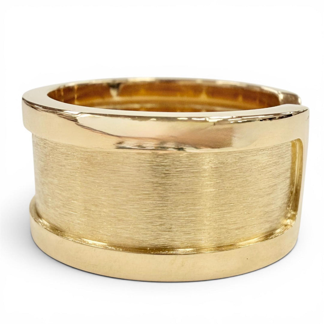 Excellent Cartier C2 Wide Ring Yellow Gold 750 Women M39200