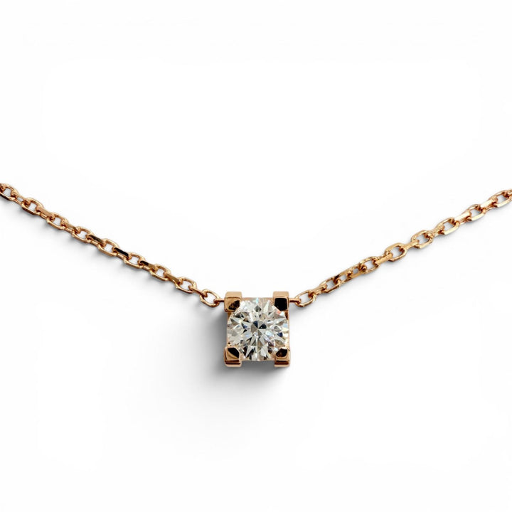 Excellent Cartier Necklace C de Cartier Pink gold AU750 Women NFM056