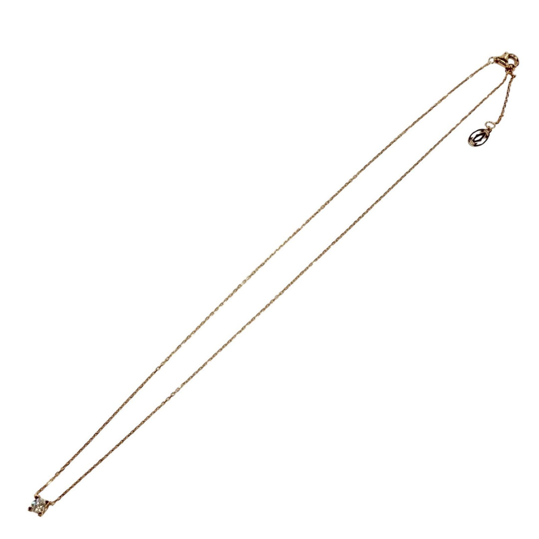 Excellent Cartier Necklace C de Cartier Pink gold AU750 Women NFM056