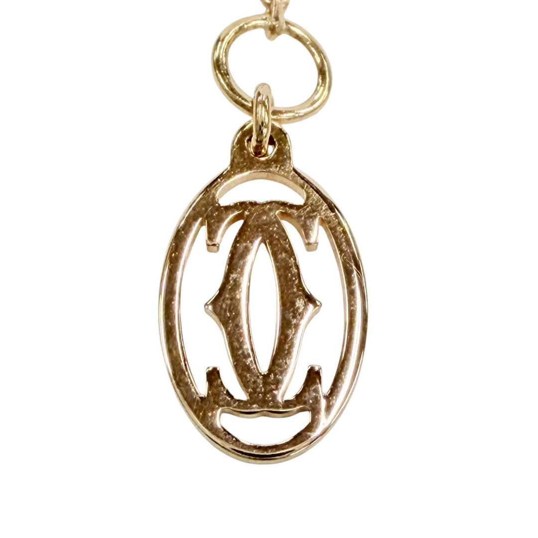 Excellent Cartier Necklace C de Cartier Pink gold AU750 Women NFM056