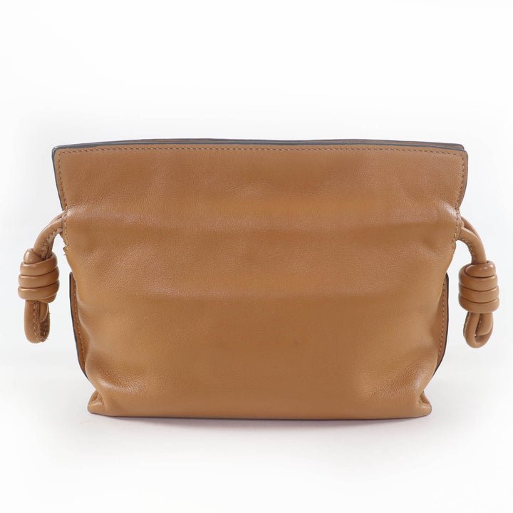Very Good LOEWE Flamenco Clutch Nano Chain Shoulder Bag warm dessert