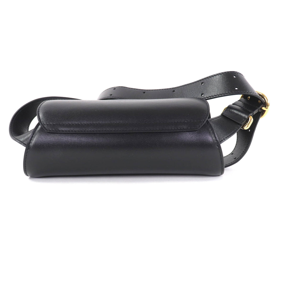 Great JIL SANDER Cannolo Mini Shoulder Bag With logo black leather J08WD0008