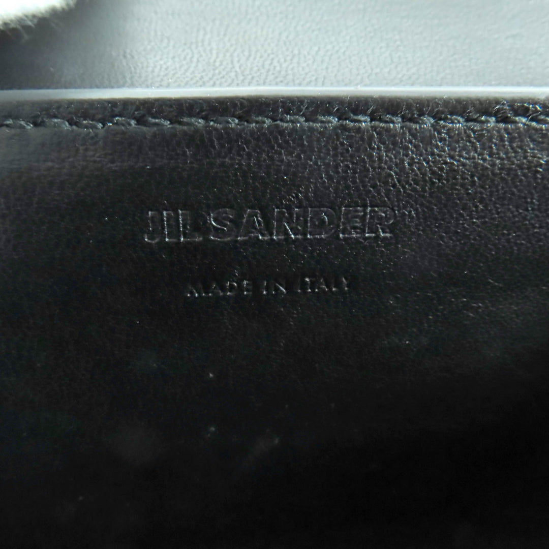 Great JIL SANDER Cannolo Mini Shoulder Bag With logo black leather J08WD0008