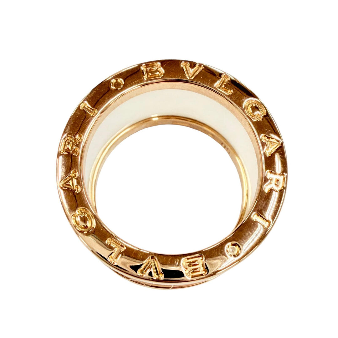 Excellent BVLGARI Ring ring Bee zero one ring Pink gold 750 Women 50 RS00534