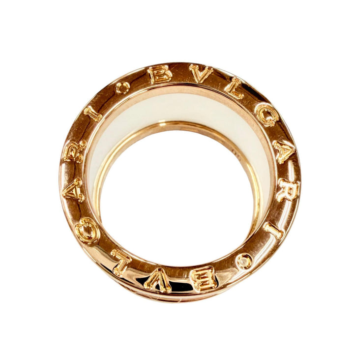 Excellent BVLGARI Ring ring Bee zero one ring Pink gold 750 Women 50 RS00534