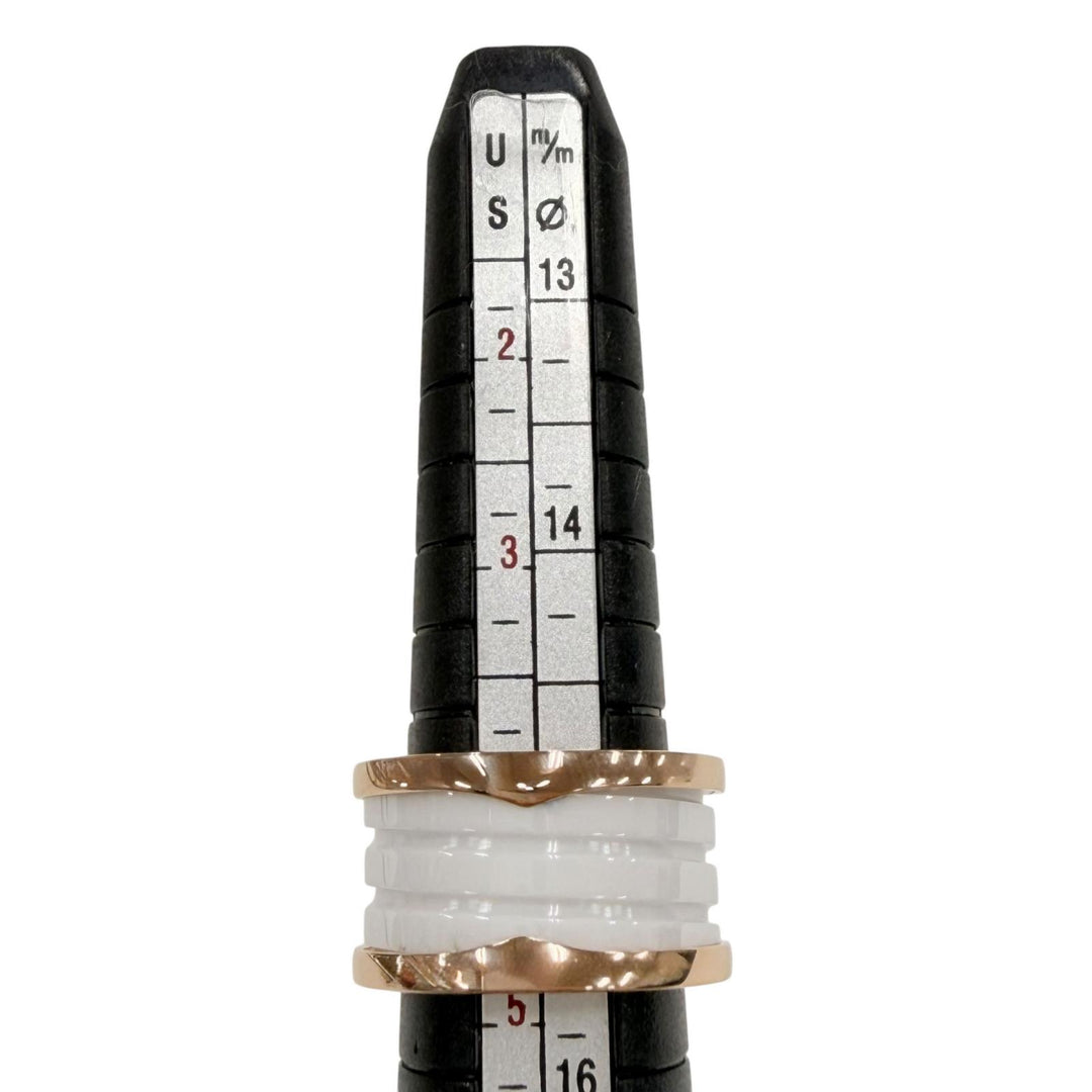 Excellent BVLGARI Ring Bee zero one ring Pink gold AU750 Women CV32932