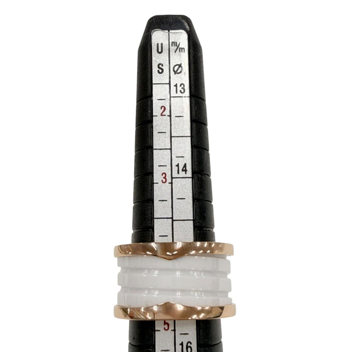 Excellent BVLGARI Ring Bee zero one ring Pink gold AU750 Women CV32932