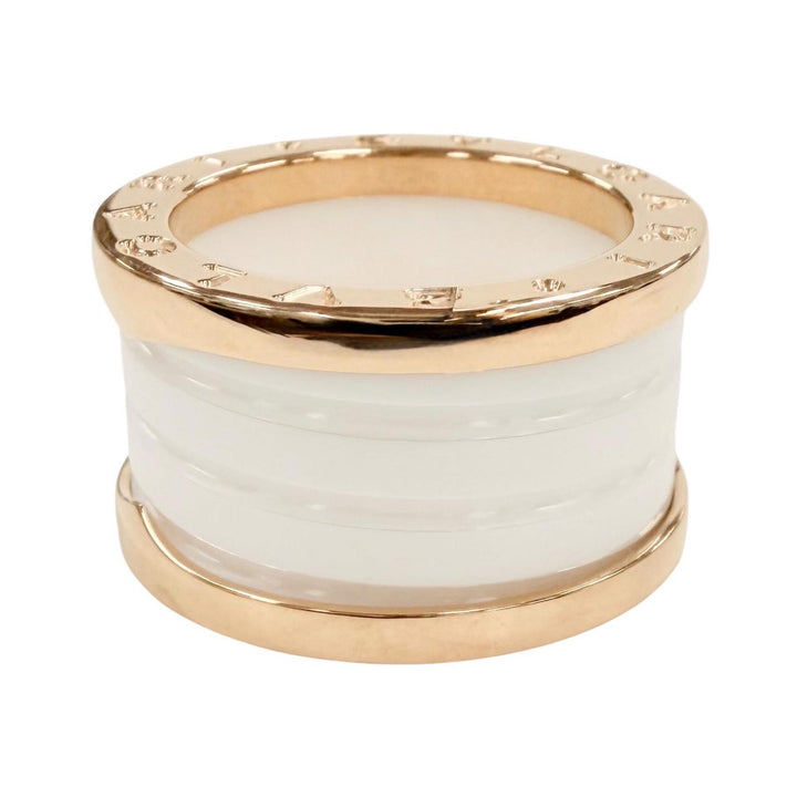 Excellent BVLGARI Ring Bee zero one ring Pink gold AU750 Women CV32932