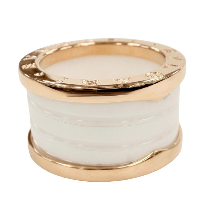 Excellent BVLGARI Ring Bee zero one ring Pink gold AU750 Women CV32932