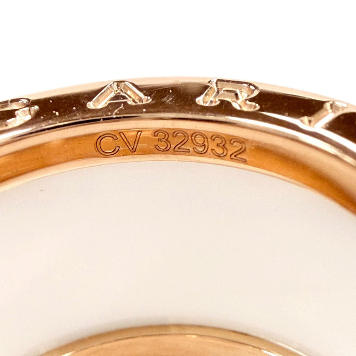 Excellent BVLGARI Ring Bee zero one ring Pink gold AU750 Women CV32932