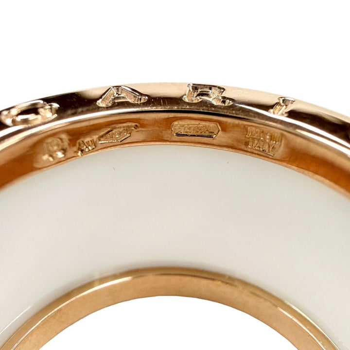 Excellent BVLGARI Ring Bee zero one ring Pink gold AU750 Women CV32932