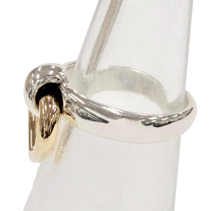 Excellent HERMES Ring ring Heart Knock Ring combination Silver 925 Women