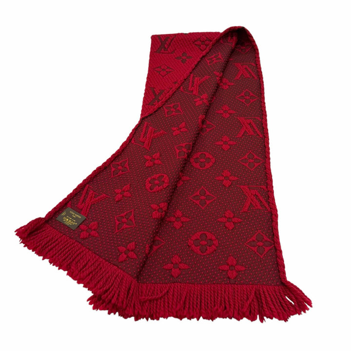 Great LOUIS VUITTON Scarf Echal Progomania With fringe wool Women 413287