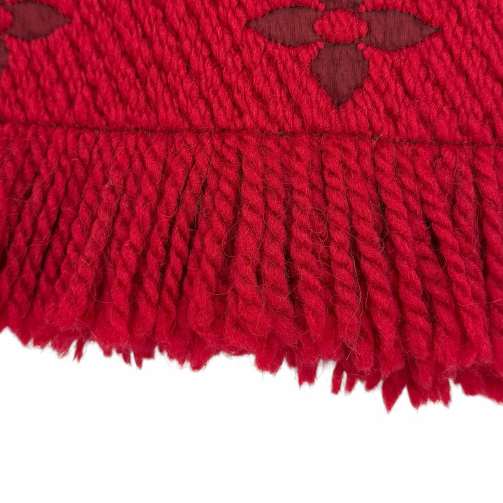 Great LOUIS VUITTON Scarf Echal Progomania With fringe wool Women 413287