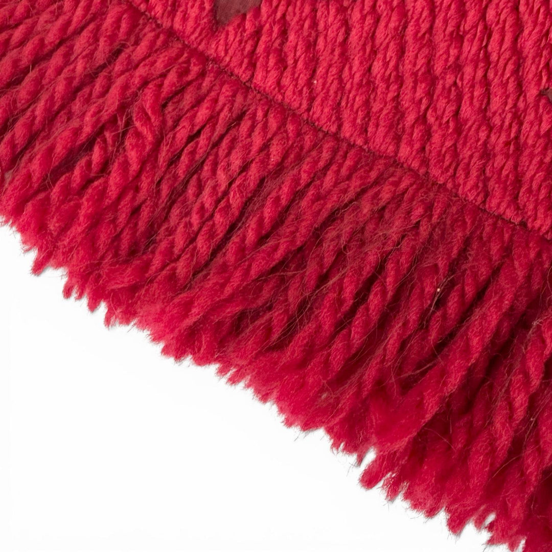 Great LOUIS VUITTON Scarf Escalp Logo Mania Ruby wool Women 413287