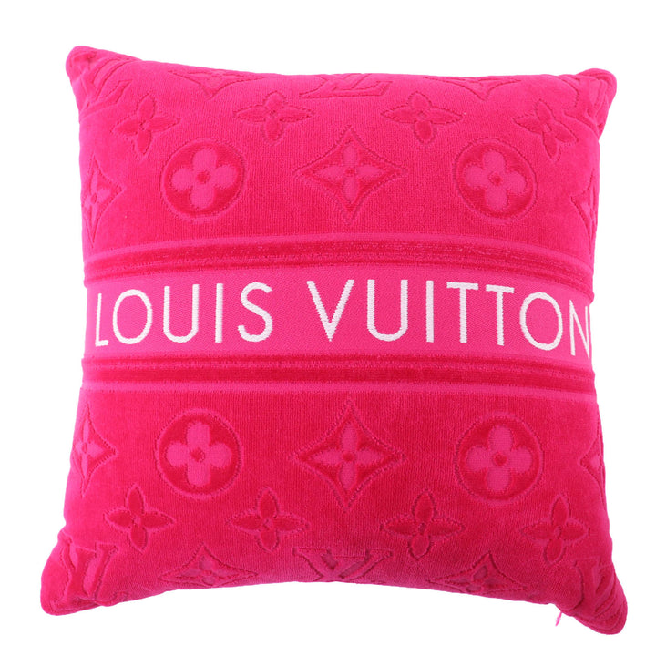 Excellent LOUIS VUITTON cushion Coussin LV Vacation Logo design Women M77525