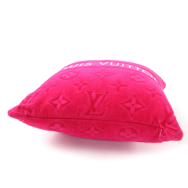 Excellent LOUIS VUITTON cushion Coussin LV Vacation Logo design Women M77525