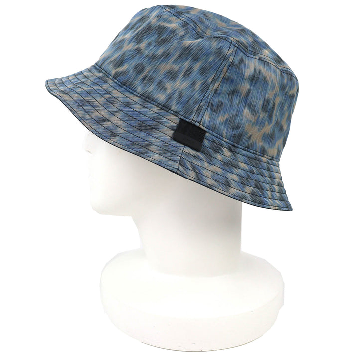 Pristine DIOR Parley hat Leopard Pattern Bucket Hat Blue mens M 293C906D5547