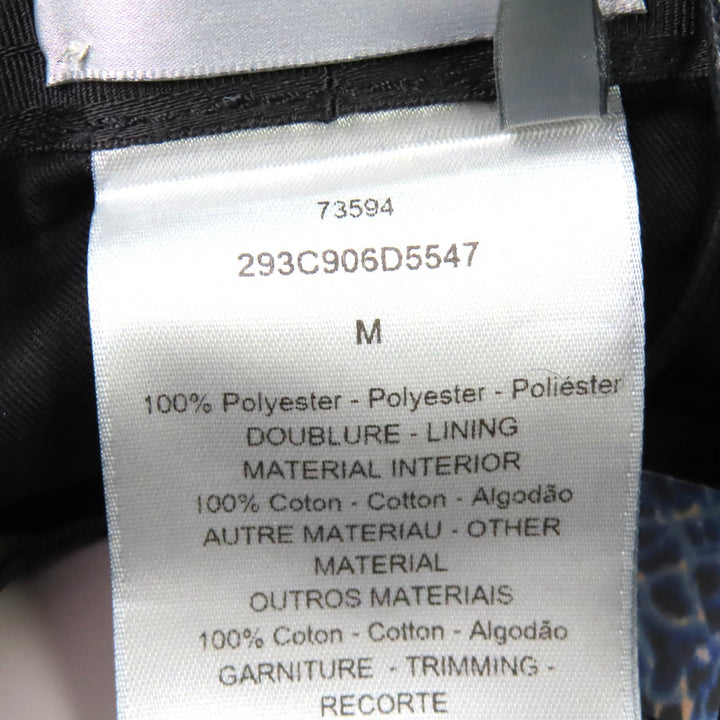 Pristine DIOR Parley hat Leopard Pattern Bucket Hat Blue mens M 293C906D5547