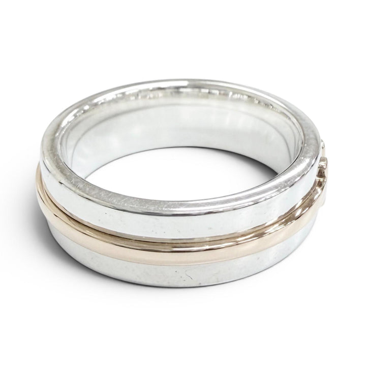 Great TIFFANY&Co. Ring ring T TWO Narrow Ring Silver AG925 Women