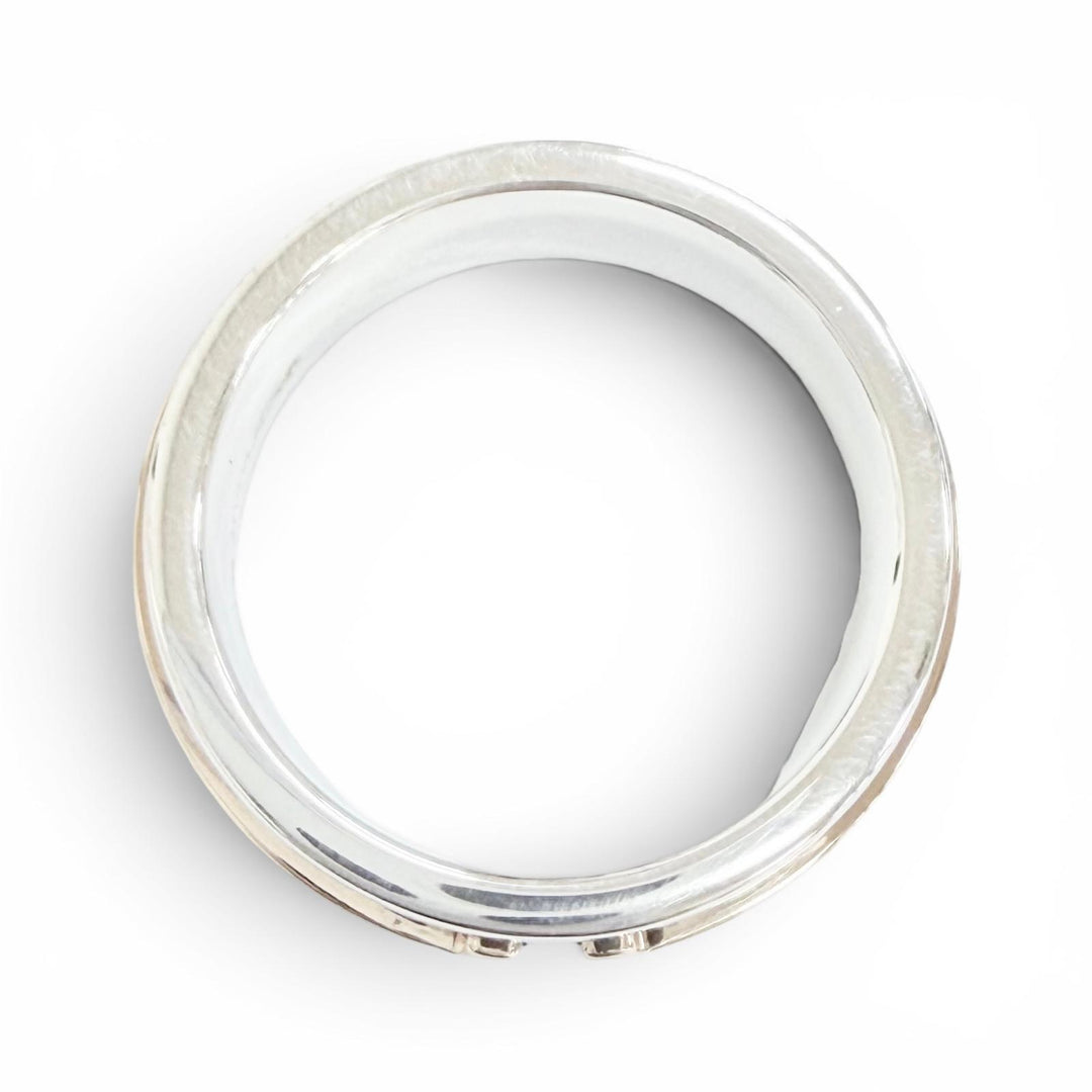 Great TIFFANY&Co. Ring ring T TWO Narrow Ring Silver AG925 Women