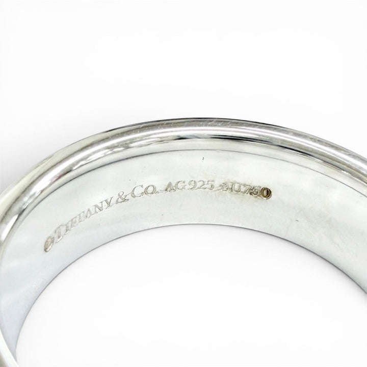 Great TIFFANY&Co. Ring ring T TWO Narrow Ring Silver AG925 Women