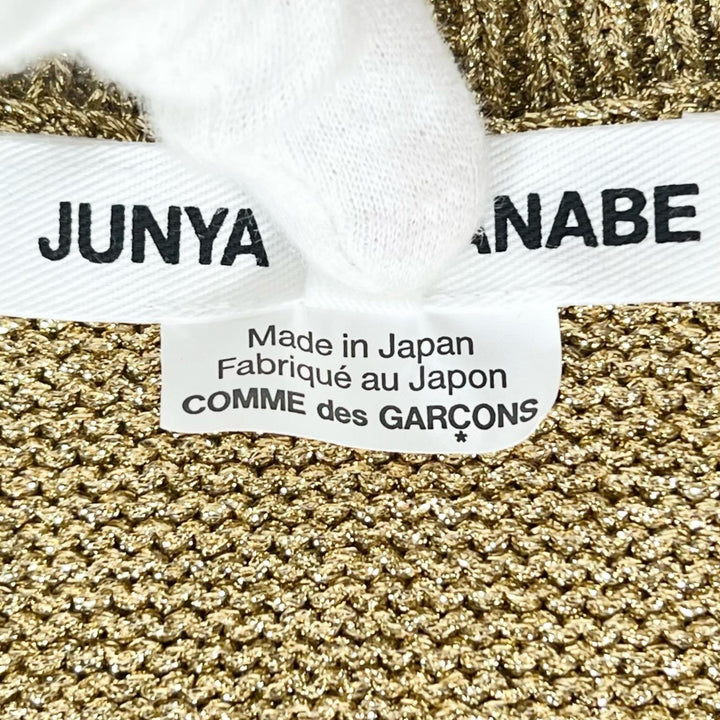 Excellent JUNYA WATANABE COMME des GARCONS Best V-neck knit gold polyester