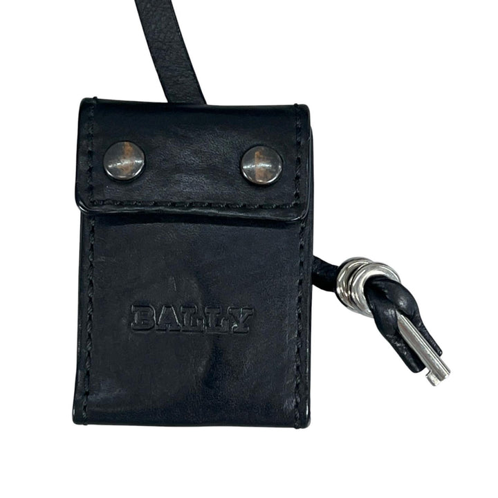 Great BALLY Briefcase Tigan Genuine Leather Two-Tone Stripe Trainspotting
