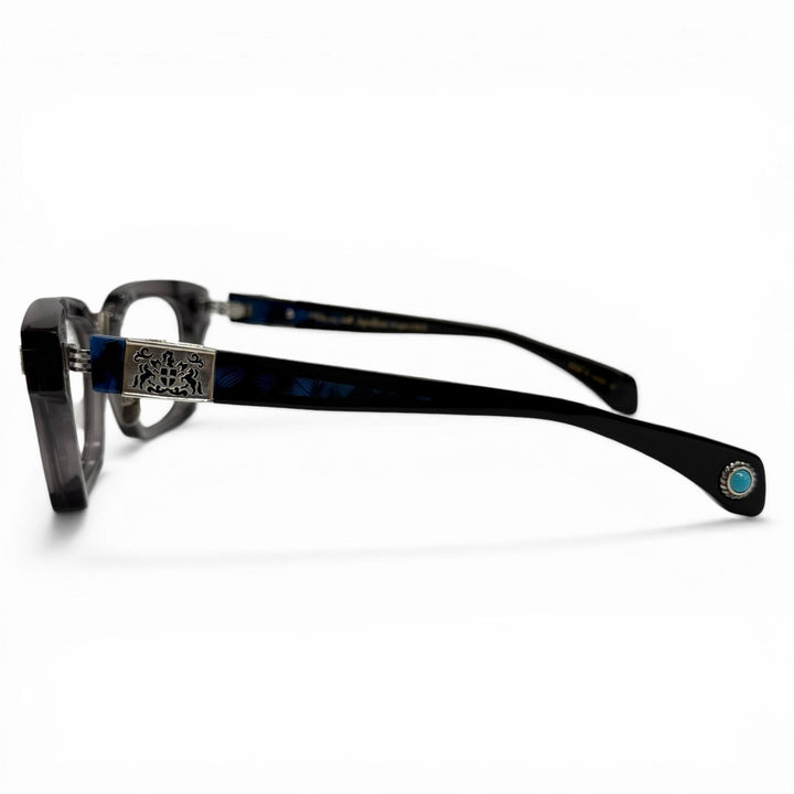 Excellent Ptolemy48 Glasses Apollon Knight title Smoke black mens AP-043