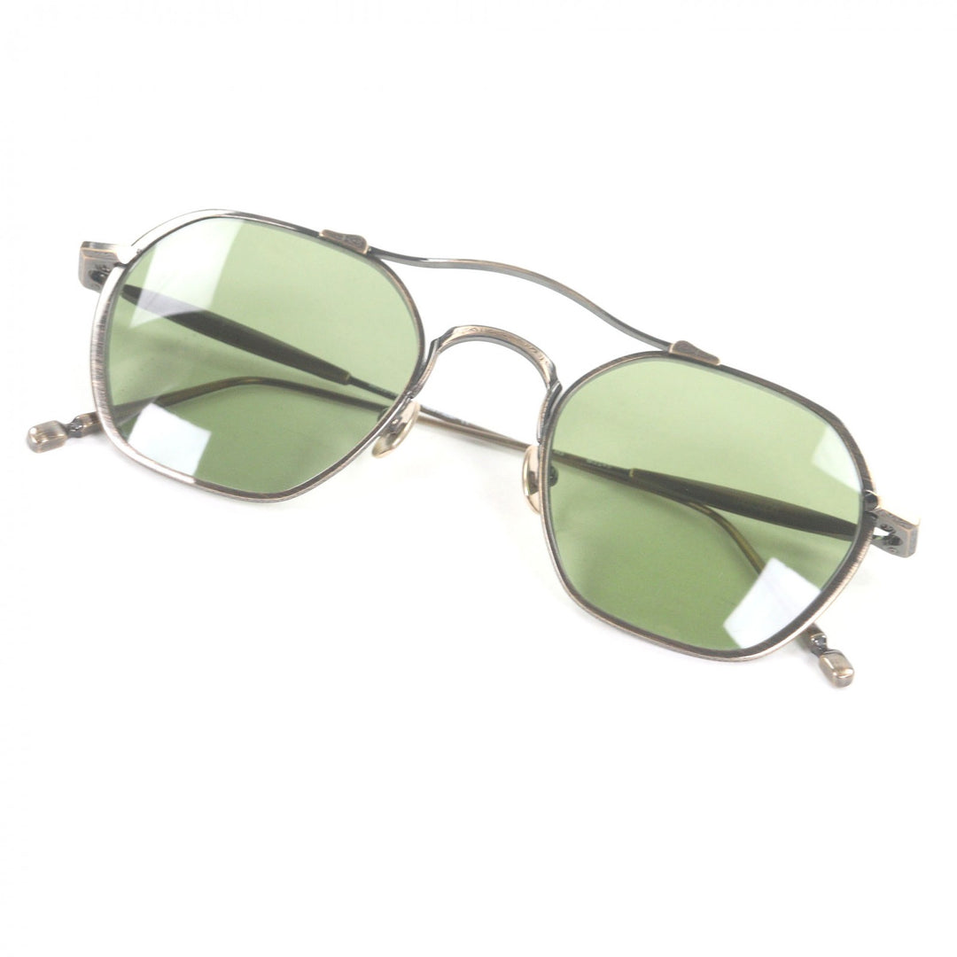 Pristine MATSUDA sunglasses Two Bridges antique gold mens M3145