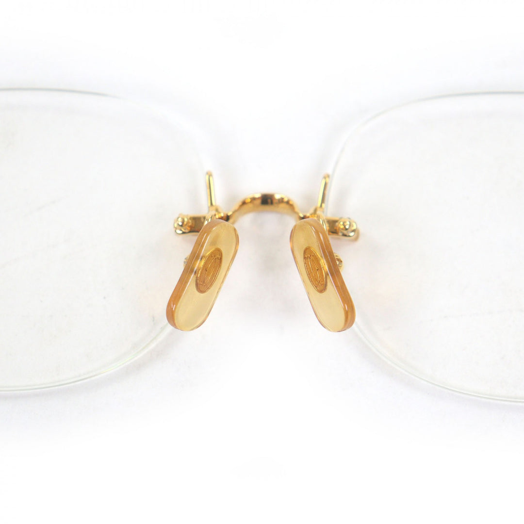 Great Cartier Glasses 2C Decor Two-Point Rimless gold mens