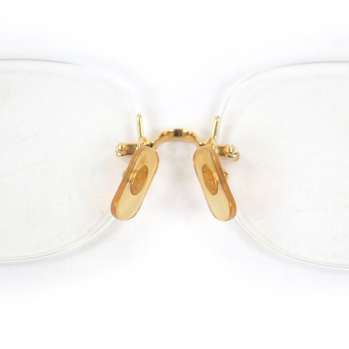 Great Cartier Glasses 2C Decor Two-Point Rimless gold mens