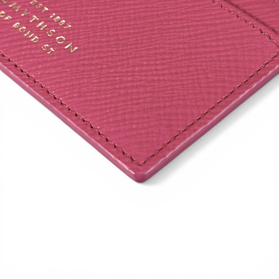 Pristine SMYTHSON Card Case PANAMA FLAT CARD HOLDER Logo-engraved business