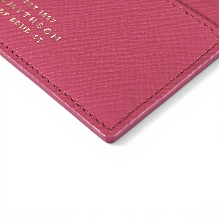 Pristine SMYTHSON Card Case PANAMA FLAT CARD HOLDER Logo-engraved business