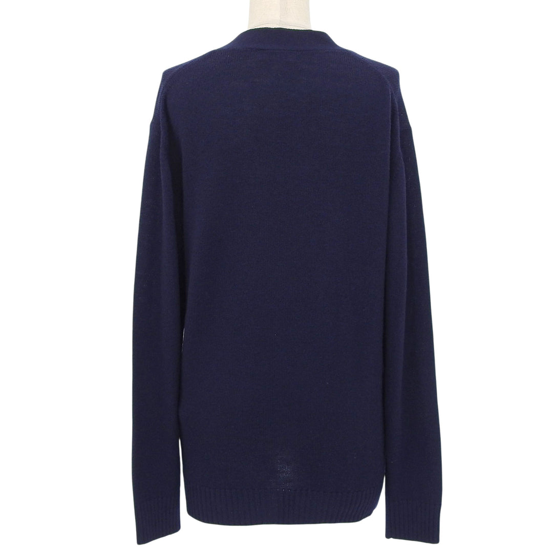 Excellent JIL SANDER+ cardigan Navy wool Women 32 J40Gold Plated0049