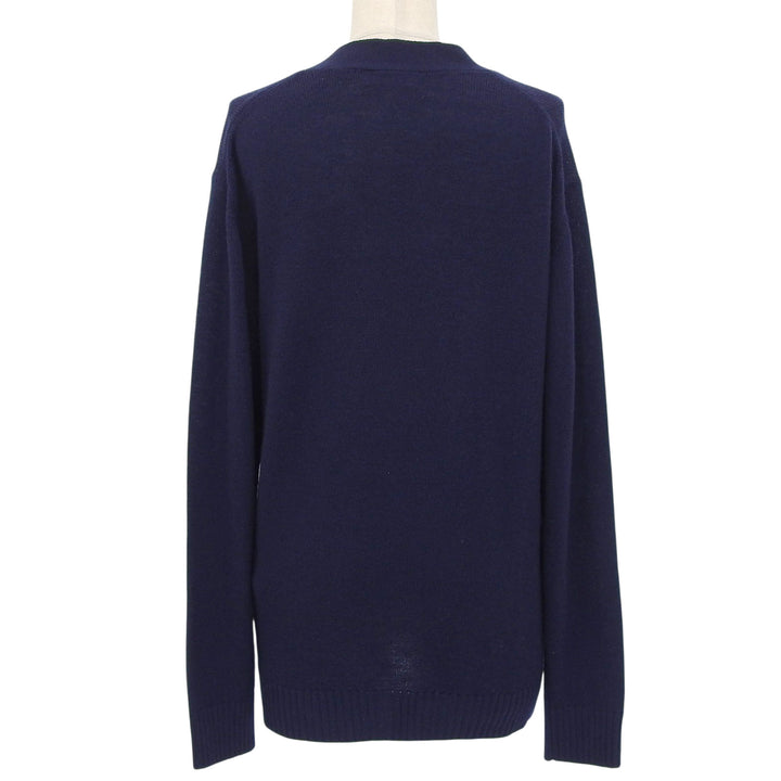 Excellent JIL SANDER+ cardigan Navy wool Women 32 J40Gold Plated0049
