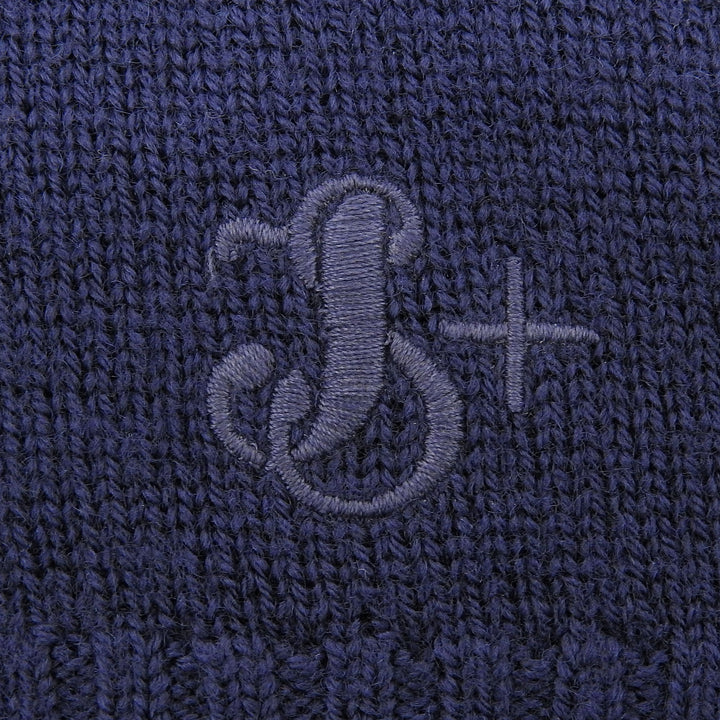 Excellent JIL SANDER+ cardigan Navy wool Women 32 J40Gold Plated0049