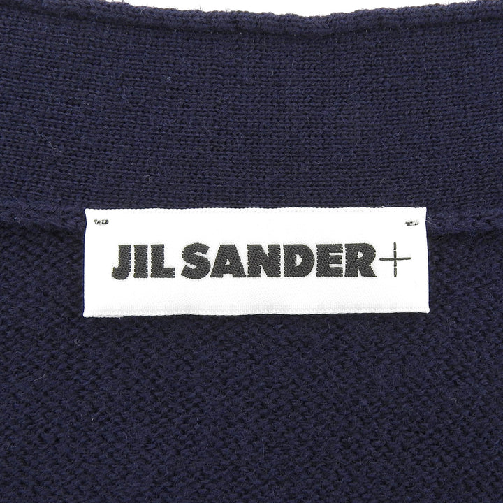 Excellent JIL SANDER+ cardigan Navy wool Women 32 J40Gold Plated0049