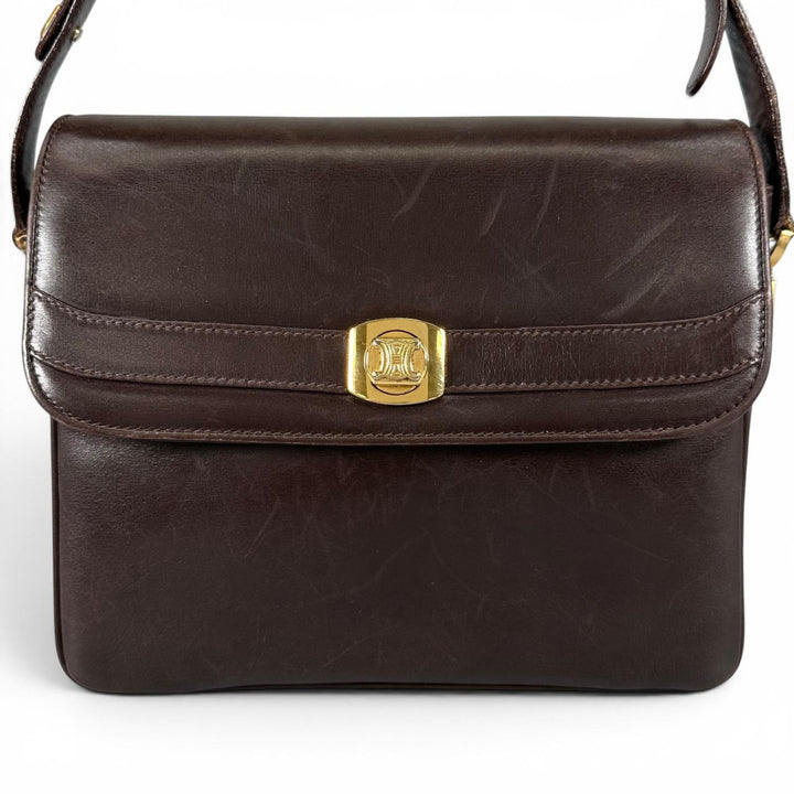 Very Good CELINE Handbag Trinoff Brown leather Women M04