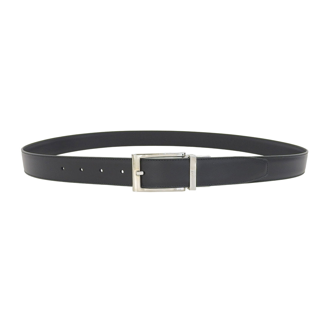 Pristine Dunhill belt Reversible pin buckle leather black leather mens