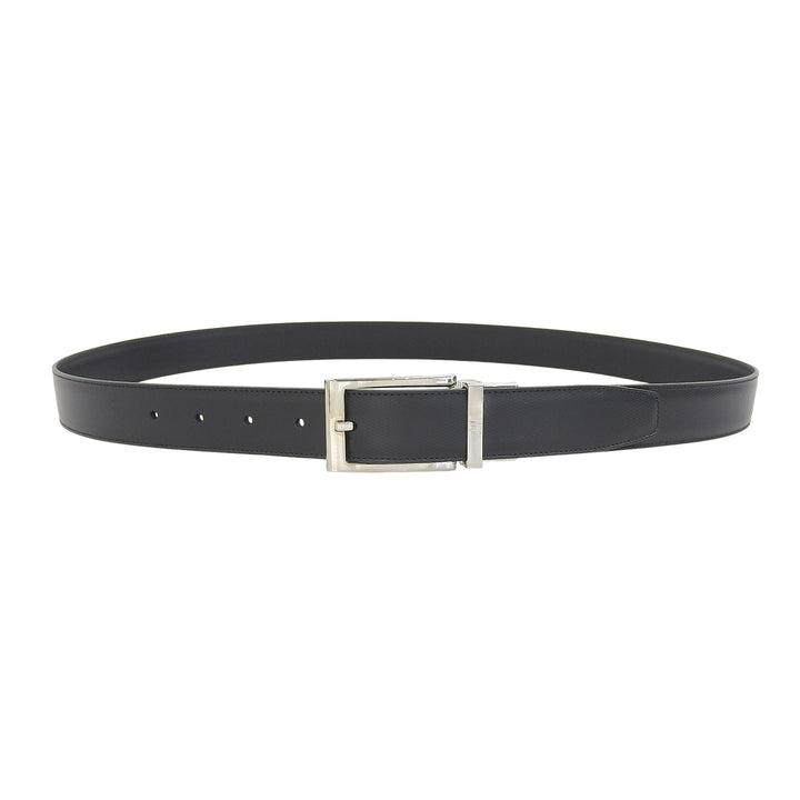 Pristine Dunhill belt Reversible pin buckle leather black leather mens