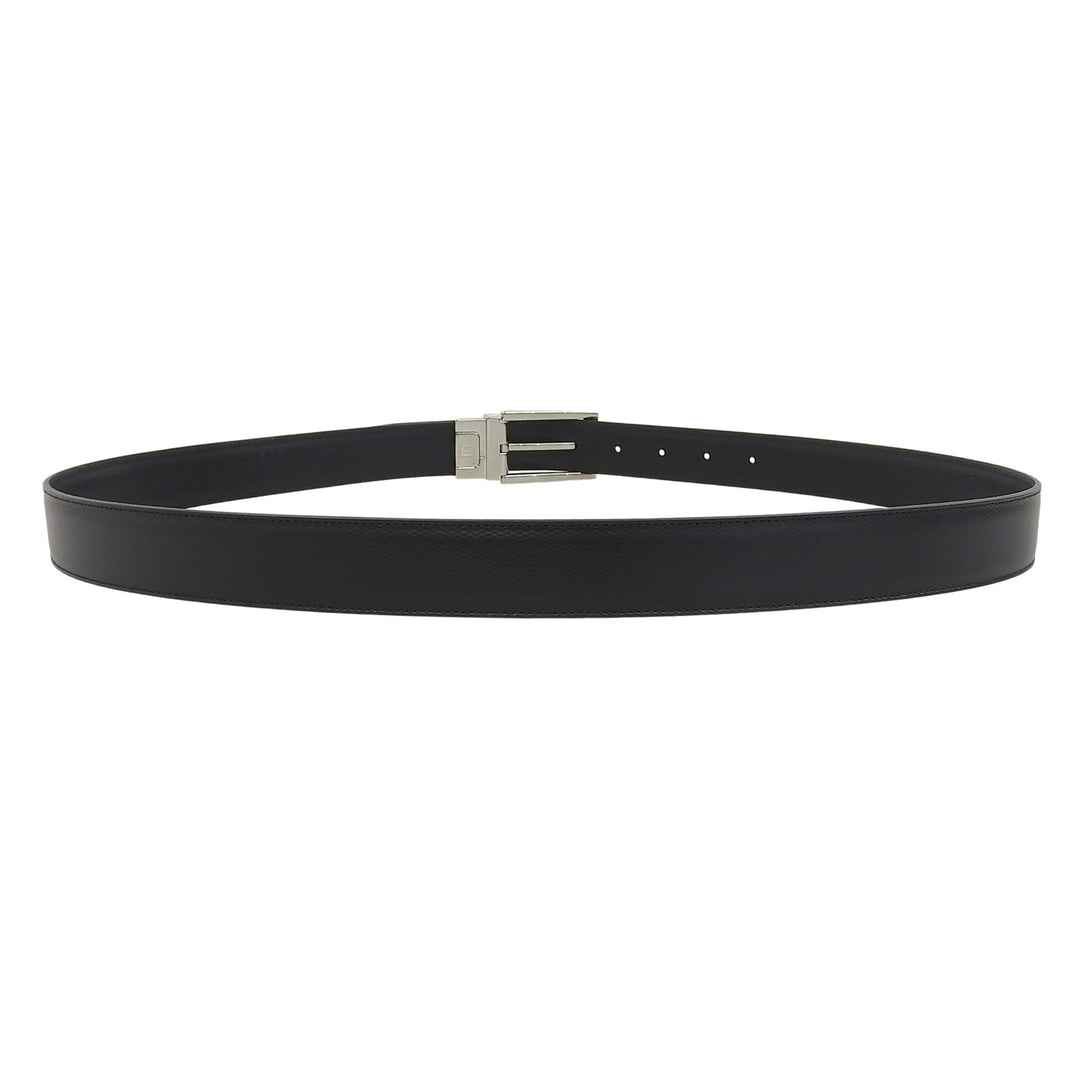 Pristine Dunhill belt Reversible pin buckle leather black leather mens