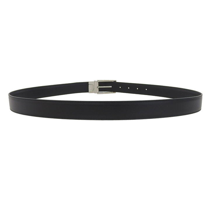 Pristine Dunhill belt Reversible pin buckle leather black leather mens