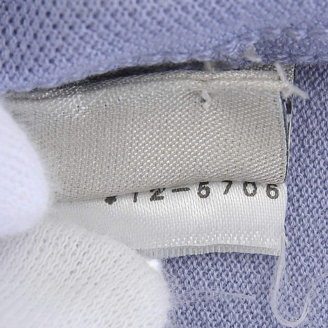 Pristine HERMES Short sleeve polo shirt Light blue cotton mens L