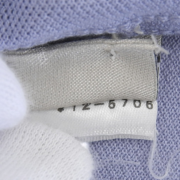 Pristine HERMES Short sleeve polo shirt Light blue cotton mens L