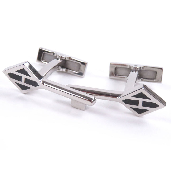 Great HERMES Cufflinks cufflinks CREH logo key motif Silver mens