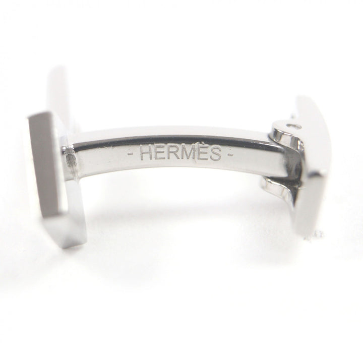 Great HERMES Cufflinks cufflinks CREH logo key motif Silver mens