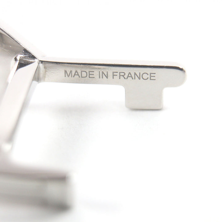 Great HERMES Cufflinks cufflinks CREH logo key motif Silver mens